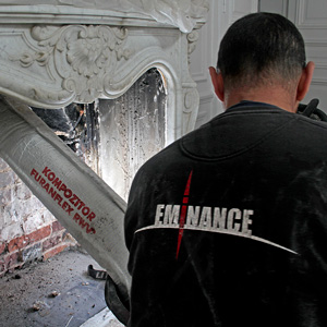 gonflage d'une gaine pour chemisage